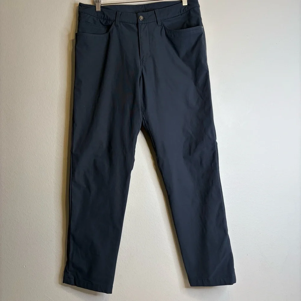 Lululemon ABC Pant Classic 34” Dark Gray‎ Obsidian Size 34 - Picture 3 of 9